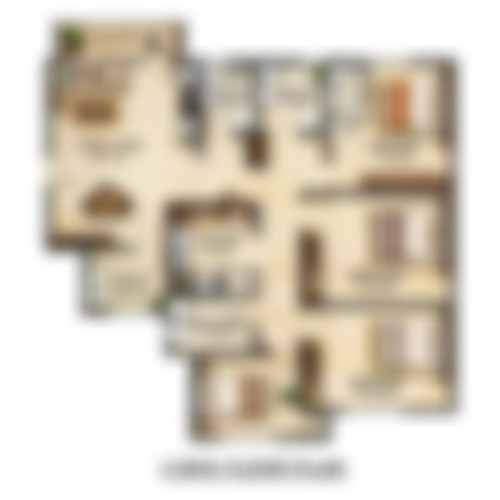 4 BHK Duplex Floor Plan